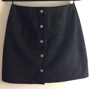 ASOS Suede Snap Skirt