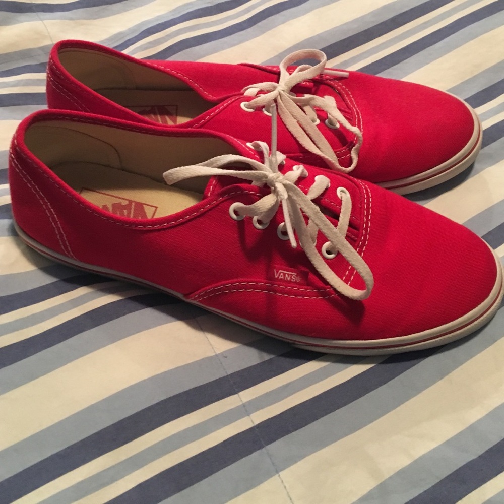 Red VANS shoes