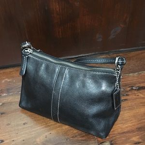 Coach Small Black Leather Bag