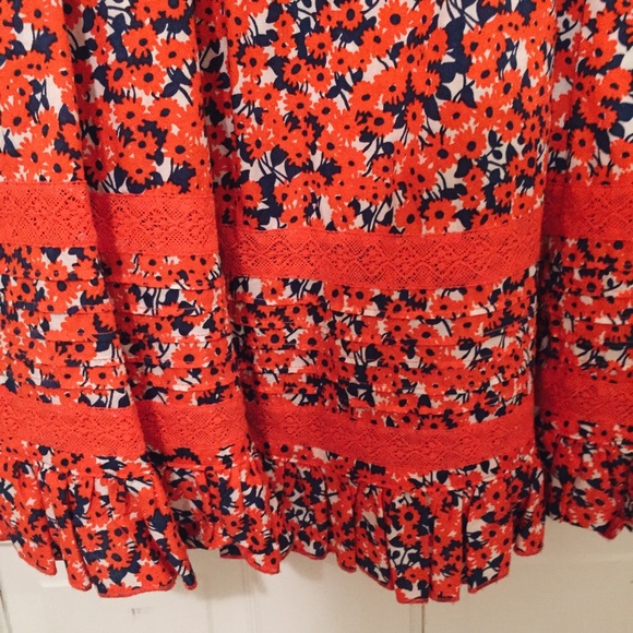 Orange and Navy Floral Jack Wills Sundress - Picture 3 of 3