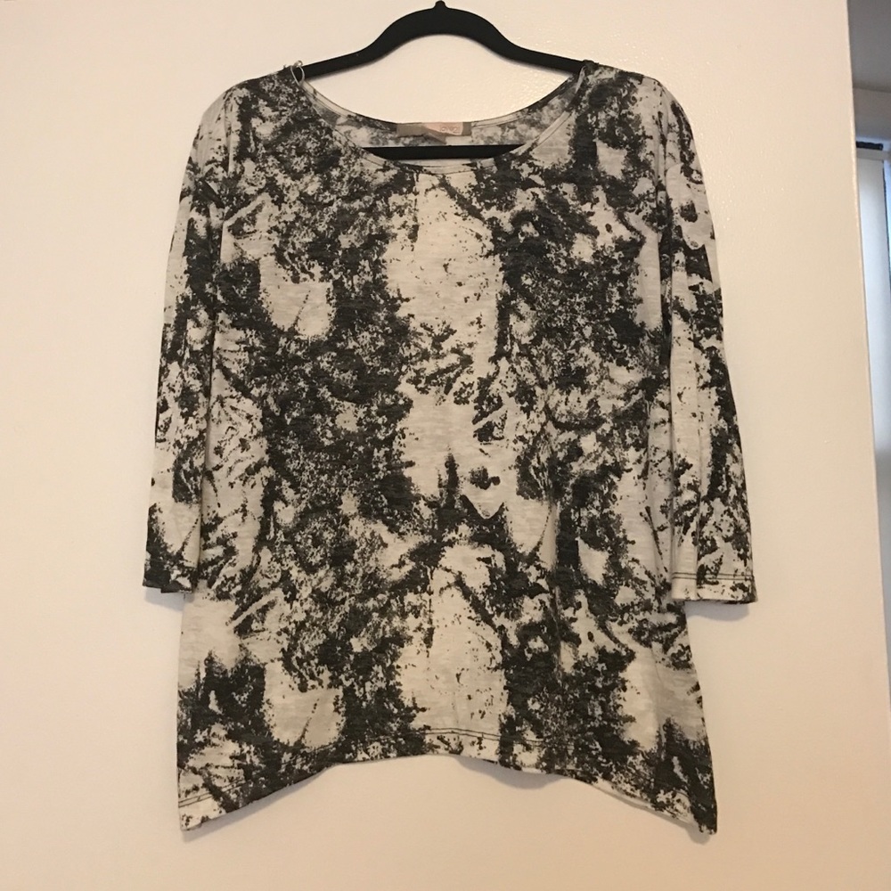 Splatter print burnout tee