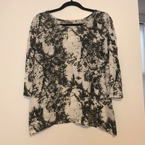 Splatter print burnout tee