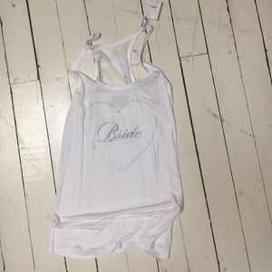 Bride tank top