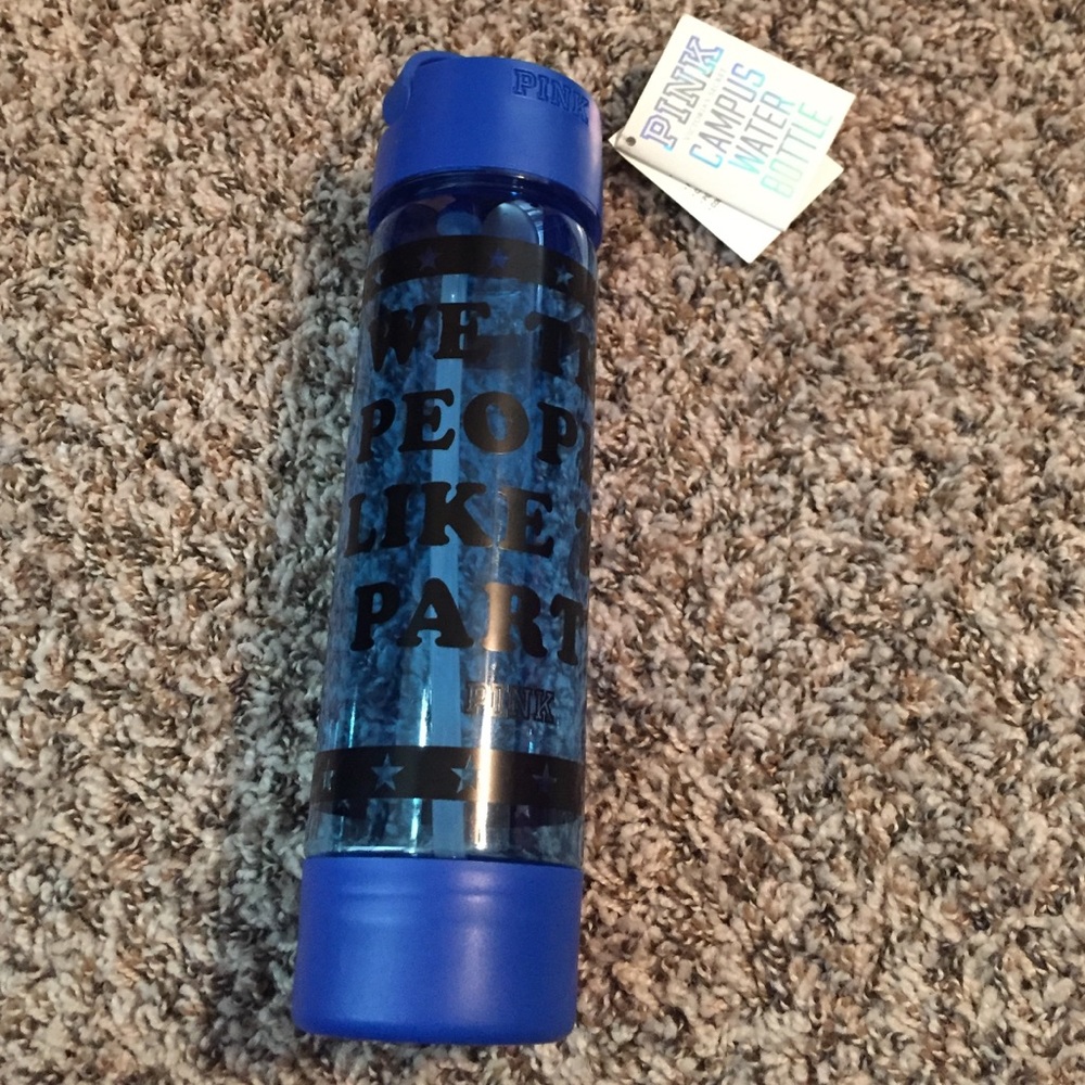Pink vs water bottle