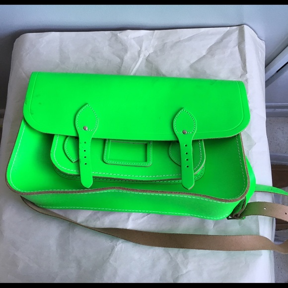 The Cambridge Satchel Company Handbags - Cambridge Satchel Company 15" Neon Green Satchel