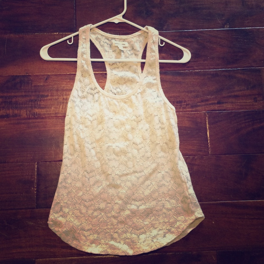 Champagne lace top Urban Outfitters