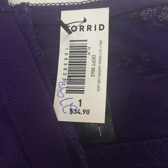 Violet Lace Bralette - Picture 3 of 3