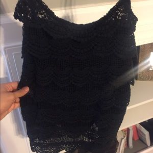 Ruffle Lace tank top