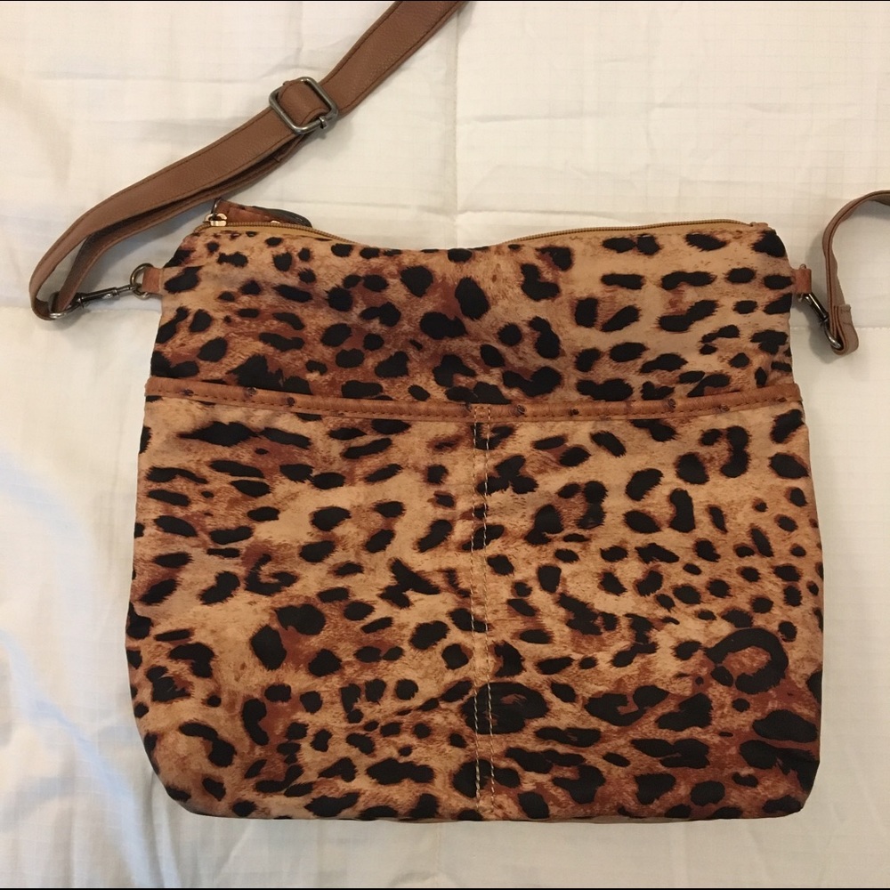 Leopard print bag/purse insert