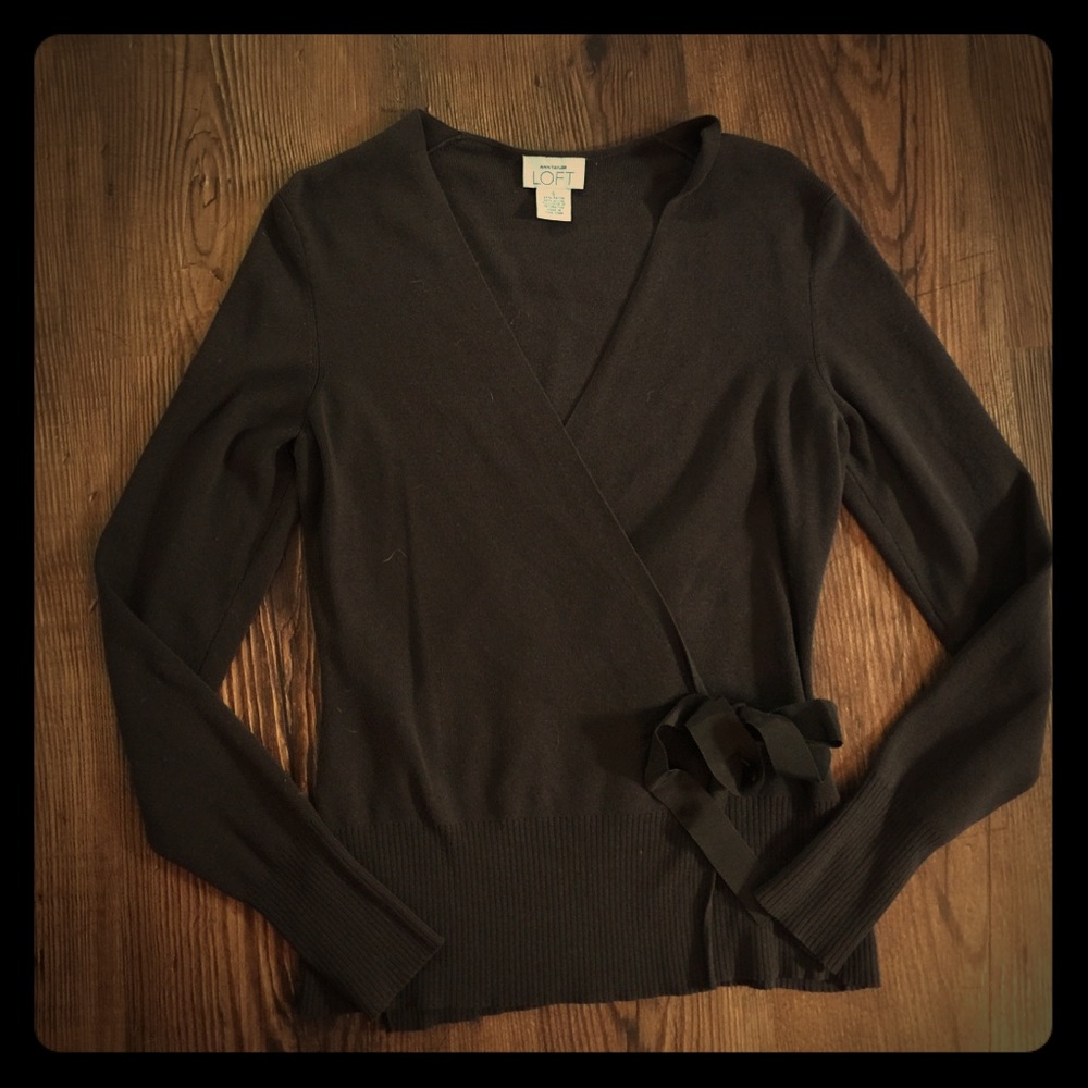 Brown Wrap Sweater