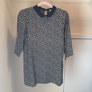 forever 21 patterned bow shirt-dress