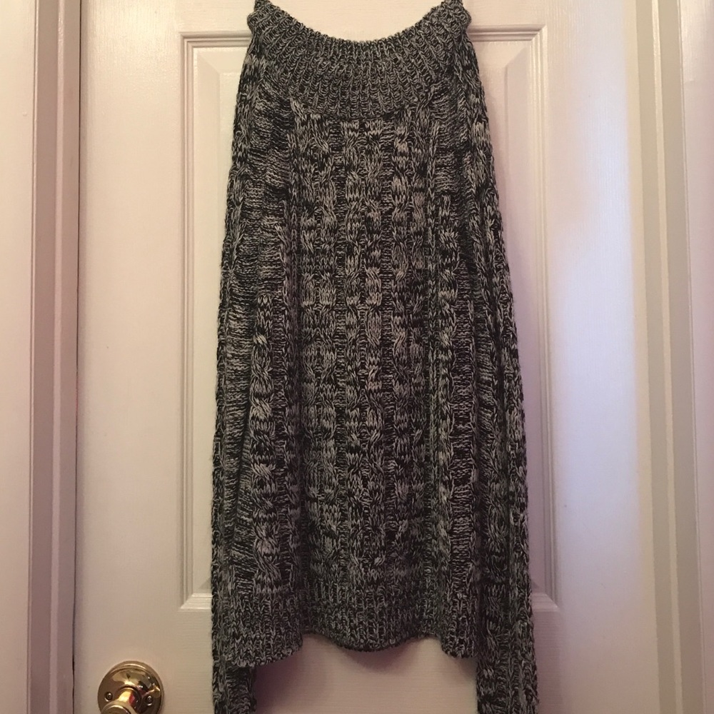 Black high neck sweater