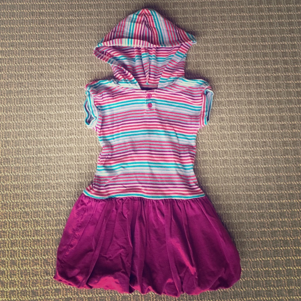 Tea collection fuchsia balloux dress, 2Y
