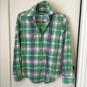 Colorful spring flannel Ralph Lauren button-down.