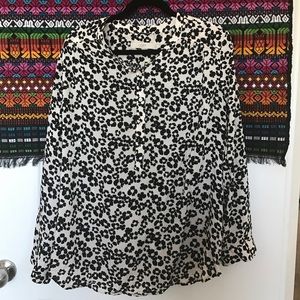 Long Sleeve Patterned Top