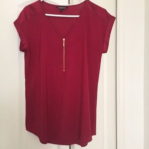 Express blouse with zipper size M