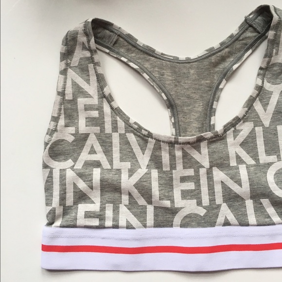 CK Gray Logo Bralette - Picture 2 of 3