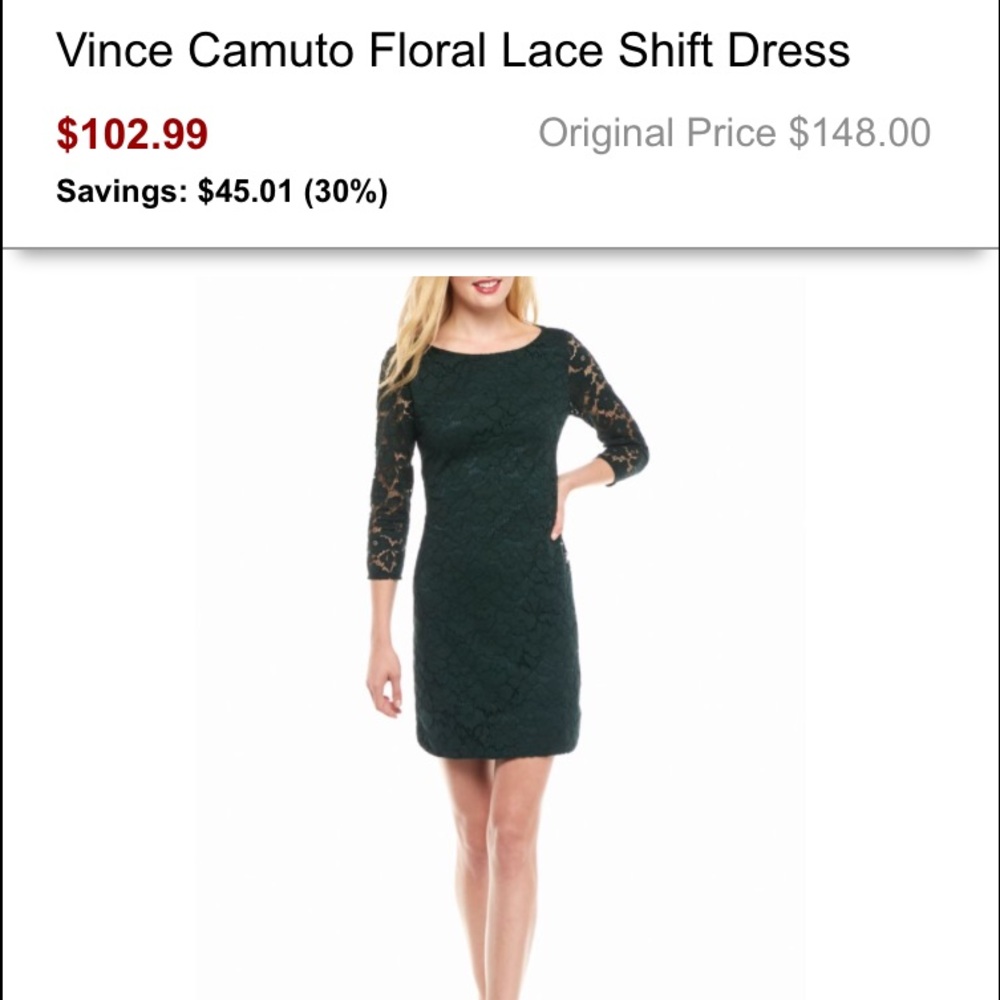 Vince Camuto Floral lace  Shift Dress