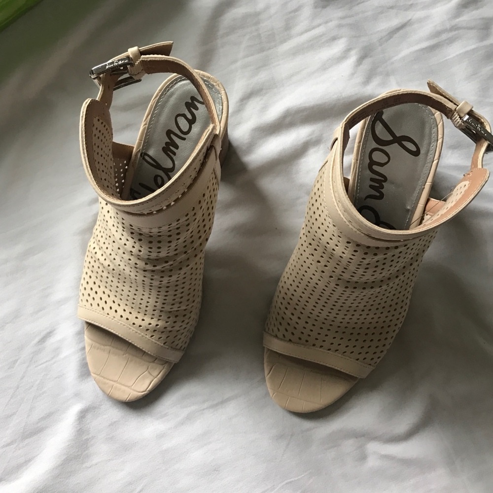 Sam Edelman nude perforated booties - Picture 4 of 5