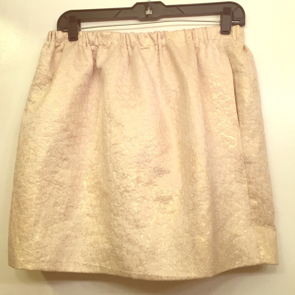 Pins and Needles metallic patterned skirt