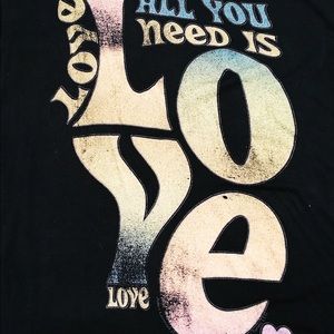 torrid Tops - All You Need is Love Graphic Tee torrid Tops - All You Need is Love Graphic Tee
