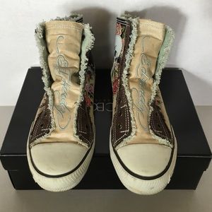 ED HARDY WOMEN'S HIGH TOPS