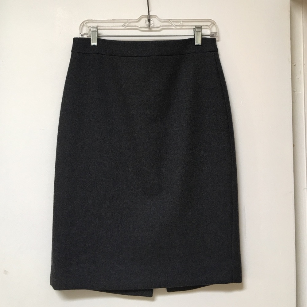 J.Crew pencil skirt - wool charcoal gray