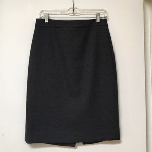 J.Crew pencil skirt - wool charcoal gray