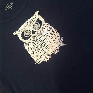 J Crew owl collection tee