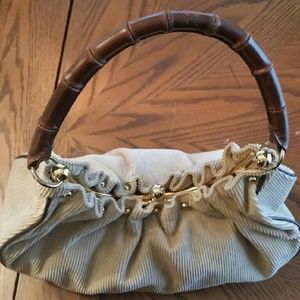 Lulu by Lulu Guinness Tan & Brown Corduroy Hobo