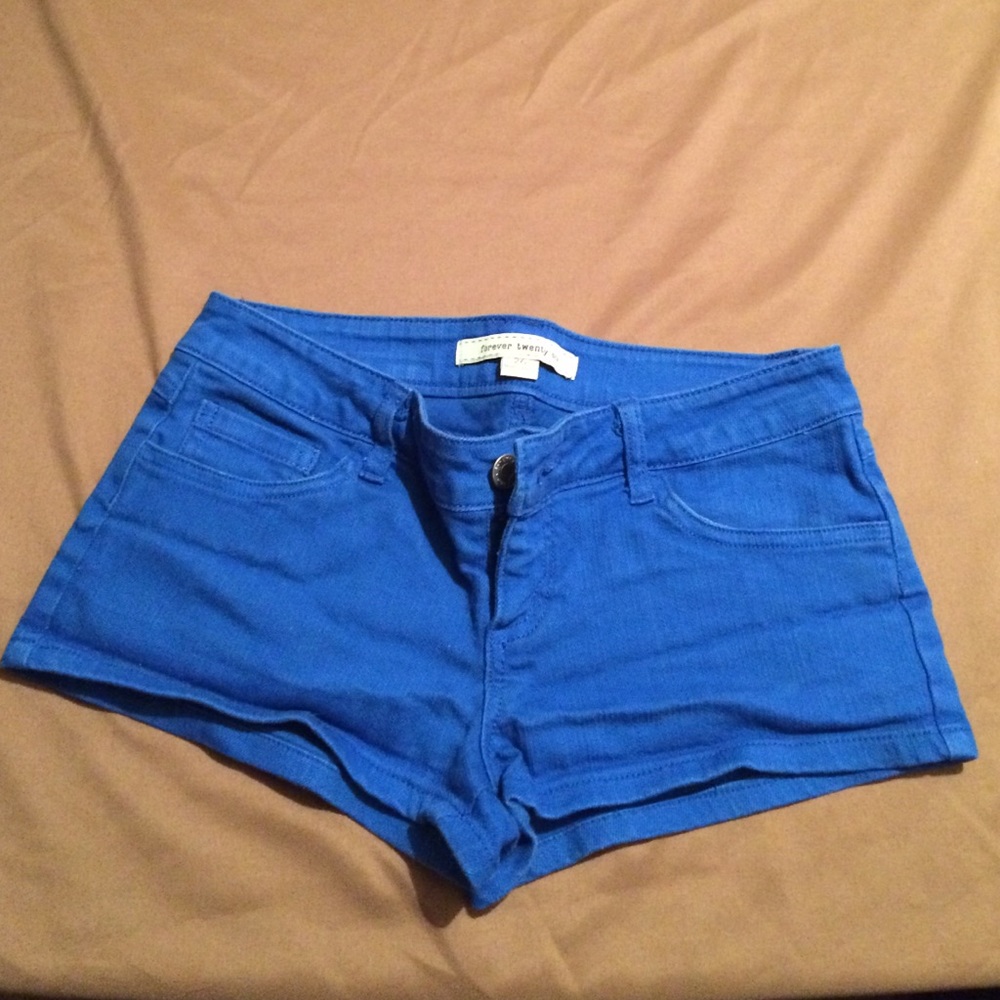 Blue jean forever21 shorts