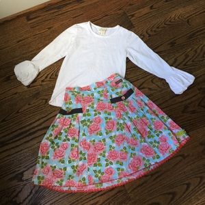 Matilda Jane shirt and skirt