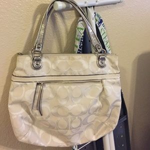 White coach purse