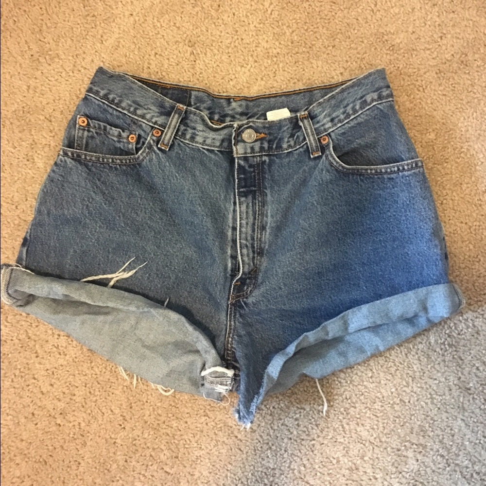 High-Waisted Denim Shorts