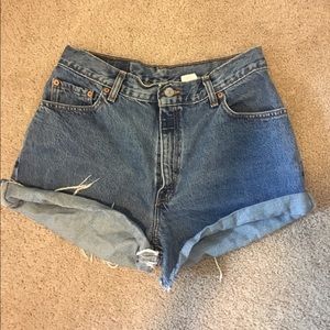 High-Waisted Denim Shorts