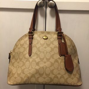 Coach Peyton Signature Cora Dome Satchel