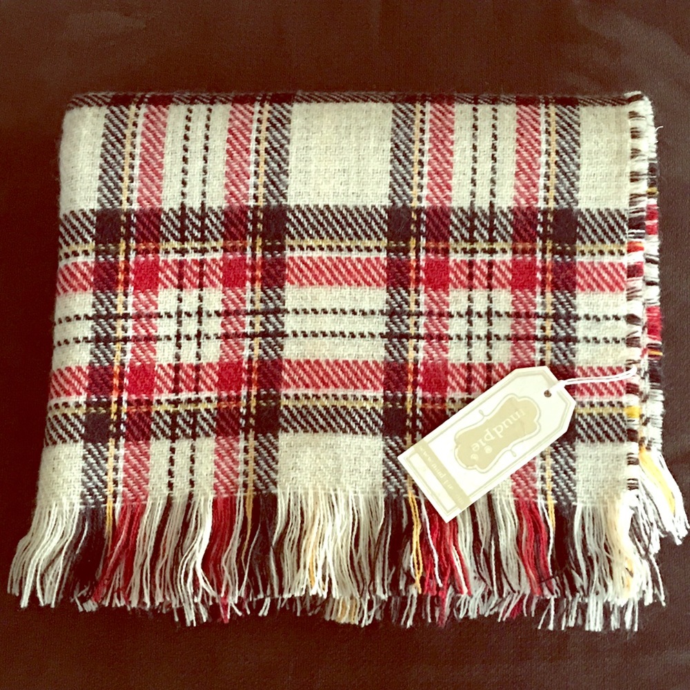 Plaid Double Sided Blanket Scarf