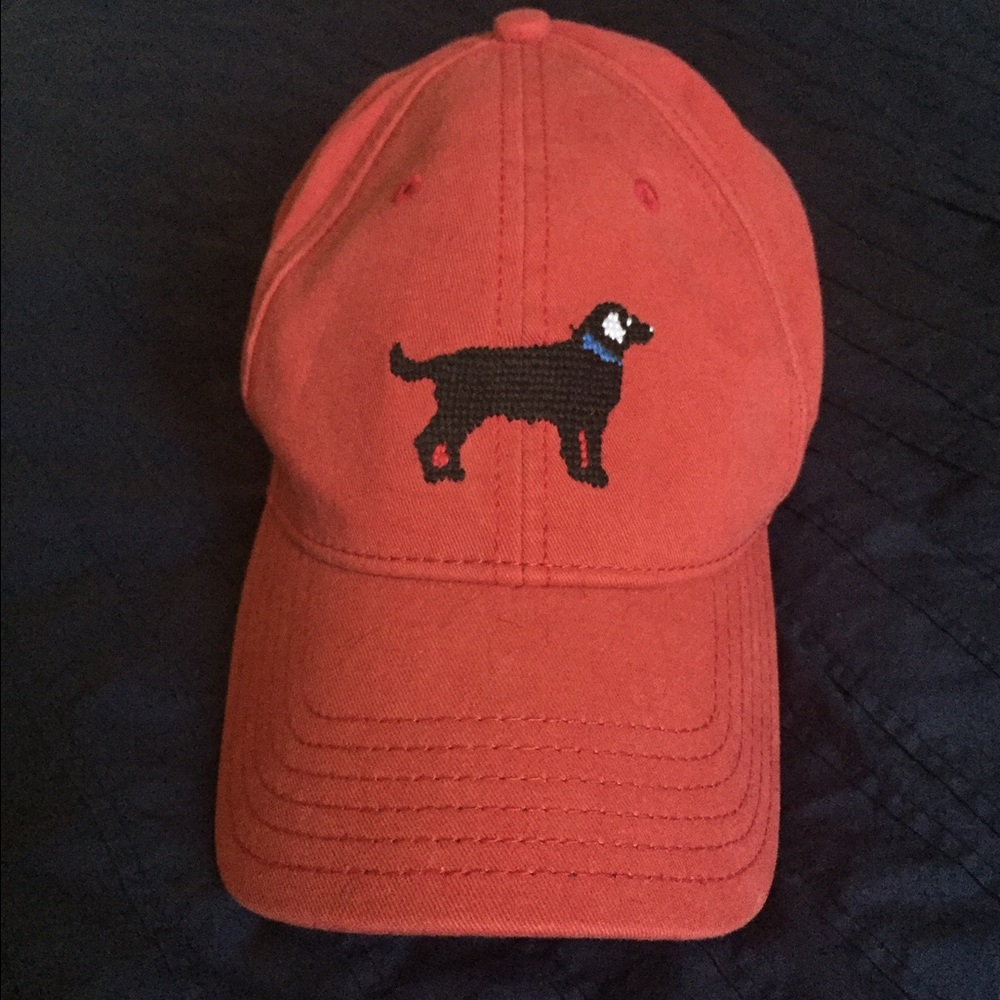 Harding Lane needle point black lab hat