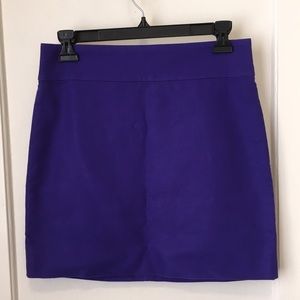 Purple J Crew fitted skirt.