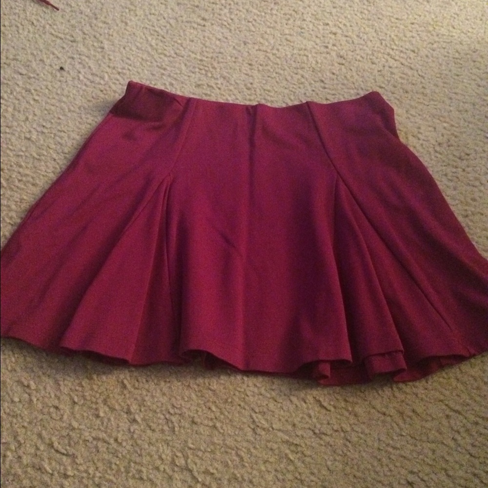 Fuchsia skater skirt!