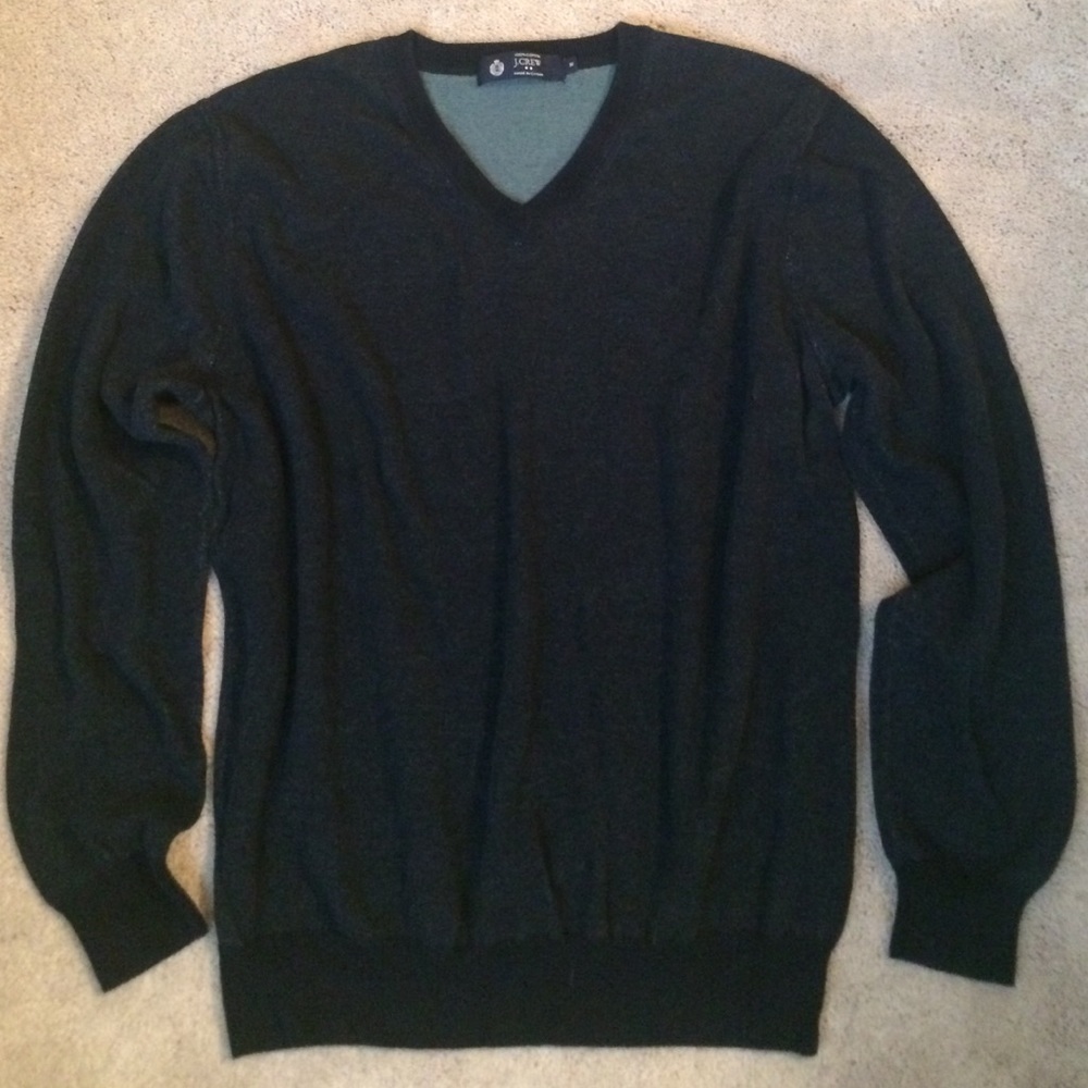 Jcrew men's v-neck sweater 100% cotton