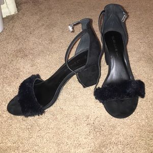 Fluffy Toe Heels