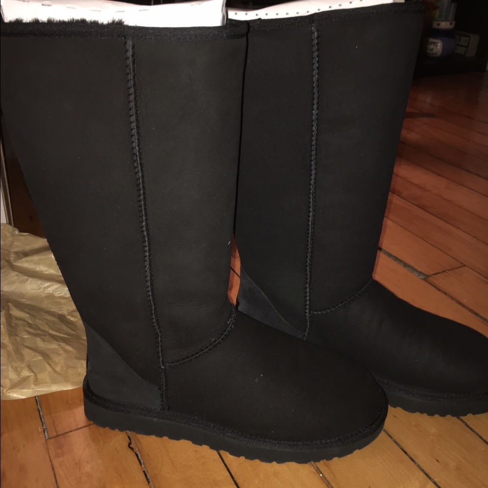 Classic women's black tall UGG boots