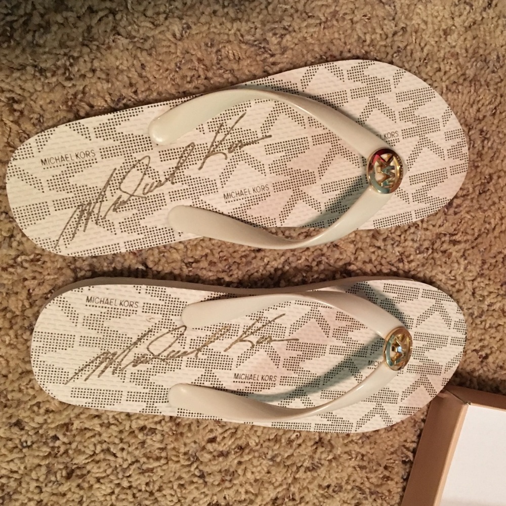 BRAND NEW WITH BOX Michael Kors Flip Flops