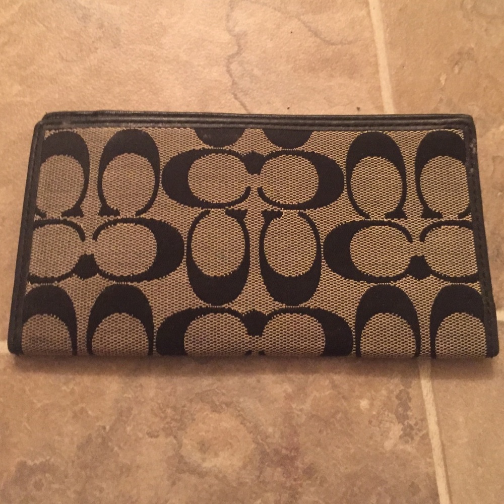 Coach checkbook holder