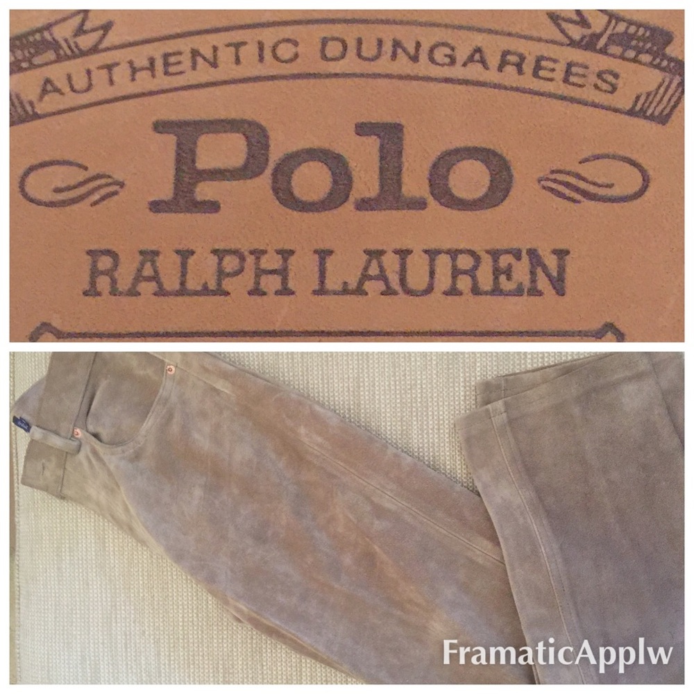 POLO by Ralph Lauren suede jeans