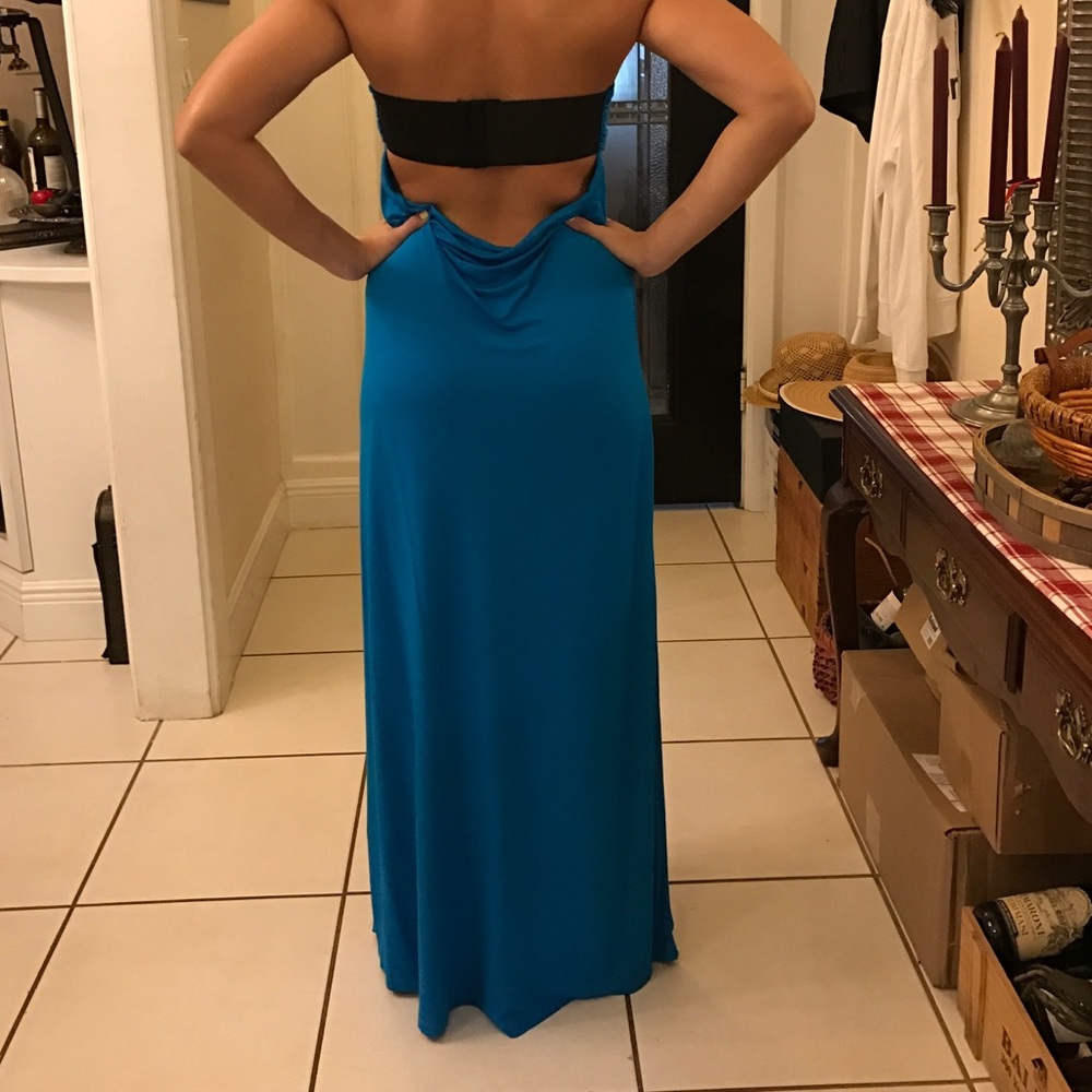 Electric blue maxi dress