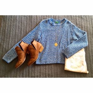 Blue Striped Sweater