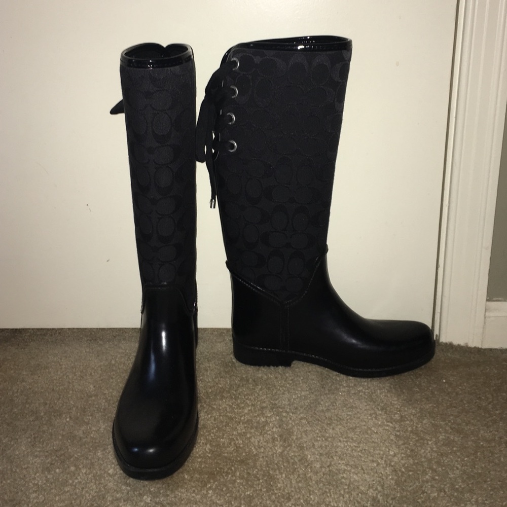 Coach rain boots