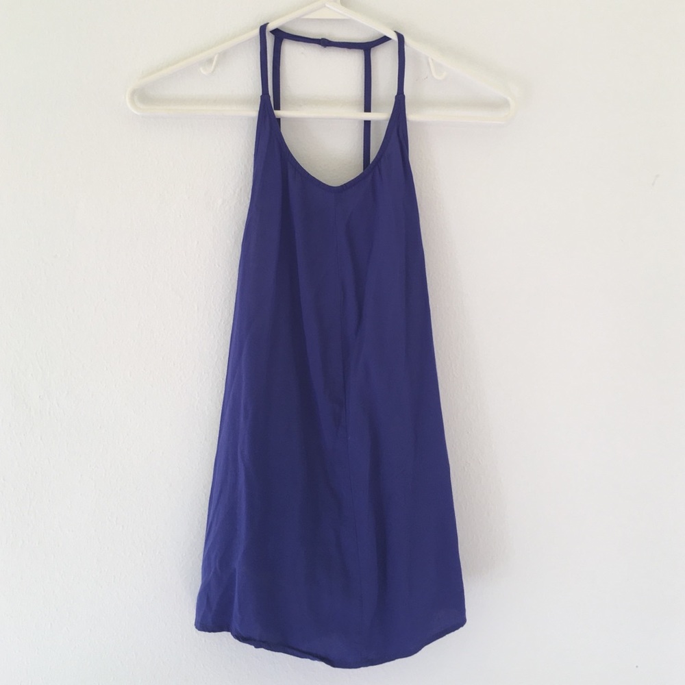 High Neck Backless Tank Top